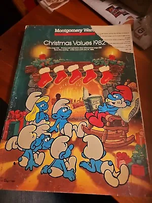 Montgomery Ward Christmas Values 1982 Catalog Smurfs Atari Star Wars Barbie • $35