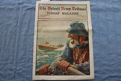 1916 Sep 24 Detroit News Tribune Sunday Magazine-derr Biggers-curwood - Np 8482 • $52.50