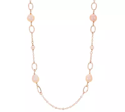 Honora Cultured Pearl Station 36  Necklace Sterling Silver - QVC $230 • £122.94