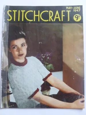 STITCHCRAFT May - June 1947 - VINTAGE NEEDLEWORK MAGAZINE • £6.99