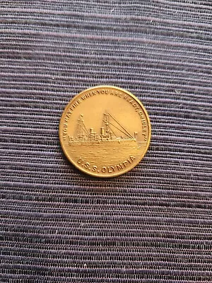 USS Olympia Commemorative Token Medal Made From Propeller Of Adm. Dewey’s Ship • $27.50