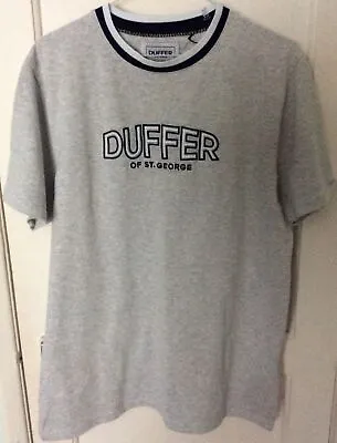 £4 • Buy Mens Grey Duffer Of St George T Shirt  Size Large 