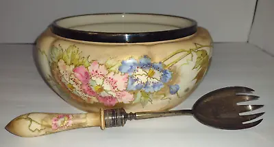 Antique Royal Bonn Germany Bowl And Spoon By Franz Anton Mehlem • £96.51