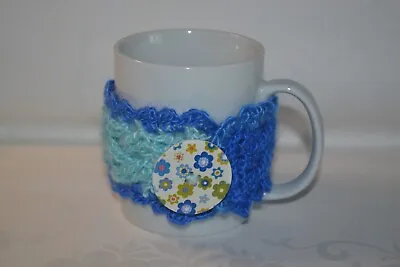 £3.50 • Buy Crochet Mug Cosy Mug Wrap Mug Hug Multicoloured 100% Acrylic Hygge OOAK Ver. 11