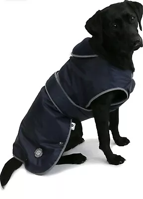 Ancol Muddy Paws All Weather Stormguard Coat Jacket Navy Size Large 50cm • £10.99