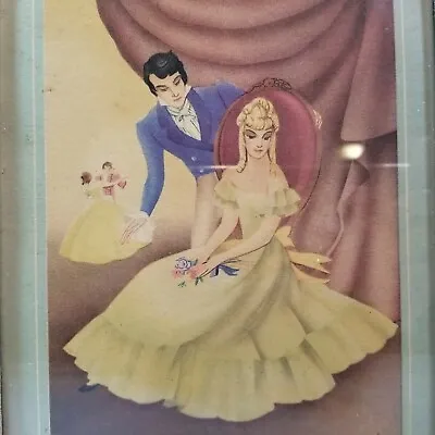 Sandre' Dance Couple Print Morris & Bendien NY Framed Vintage • $16.99