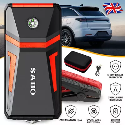 120000mAh Car Jump Starter Pack Booster Battery Charger Emergency Power Bank UK • £30.69
