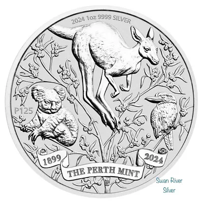 2024 Perth Mint 125th Anniversary 1 Oz Silver Coin • $68