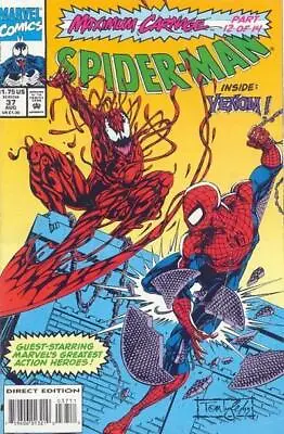 Spider-man #37 (1990) Vf- Marvel Maximum Carnage • £7.95