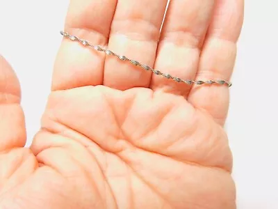 Twisted Sterling Silver .925 Italy Anklet 9 1/4 Inches Vintage • $12.97