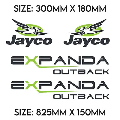$139.99 • Buy Jayco Expanda Outback Caravan Camper Vinyl Decals Stickers X 4. Premium Vinyl.