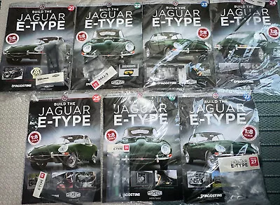 £19.99 • Buy 1/8 Deagostini Build Your Own The Jaguar E-type Car Issues 21-27