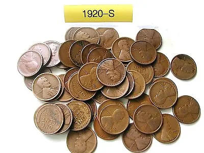 1920-s Lincoln Wheat Cent Penny Roll • $18.95