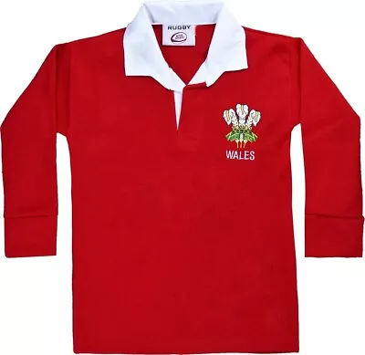 Women's Wales Rugby Shirt RED Retro Classic Welsh Top All Sizes 8-26 • £16.74