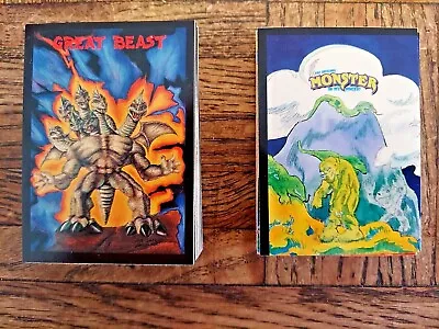 1991 Monster In My Pocket Vintage Trading Card Set  48 Cards + 24 Stickers  • $47.50