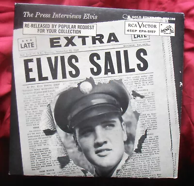 Elvis Presley Rare Ep Elvis Sails Press Conf Gold Standard Series Epa-5157 • $41.99
