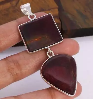 Mookaite 925 Silver Plated Handmade Pendant Of 2.8  • $3.99