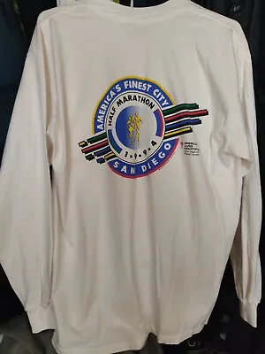 Vintage VTG 1994 Half Marathon San Diego American Lung Long Sleeves Shirt Usa • $9.99