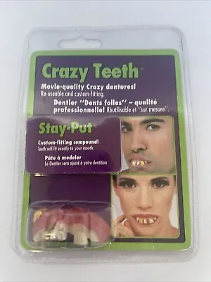 Crazy Teeth Halloween Teeth Vampire Monster Gold Tooth Crazy Costume Accessory • $8.87