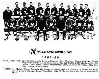 1967-68 Minnesota North Stars First Inaugural 8x10 Team Photo  • $5.57