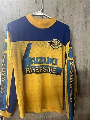 Vintage 70s 80s Suzuki Motocross Cross Jersey RARE • $100