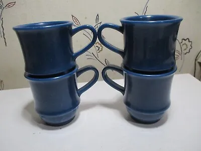 4 Vintage T.M. 1208 G.E.T. Coffee Cup Mug Melmac 8 Oz. Stackable Camping / Cabin • $4.95