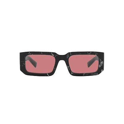 Prada PR 06YS 05W06O Black Plastic Phantos Sunglasses Red Solid Color Lens • $120.16