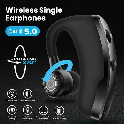 £9.99 • Buy Wireless Bluetooth 5.0 Earphones Headphones Headset Car Business Earpiece Earbud