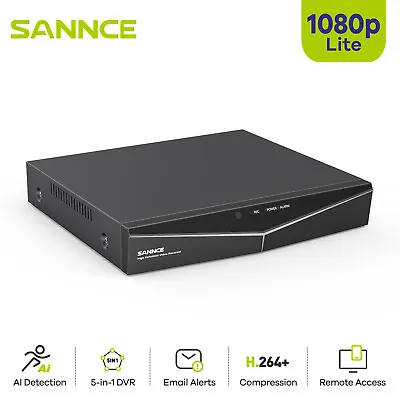 SANNCE 8CH 5IN1 1080P Video Recorder DVR For Home Security Camera 24/7 Recording • $42.49