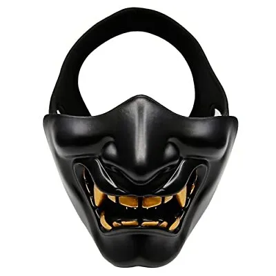 Airsoft Half Face MasksEvil Demon Monster Kabuki Samurai Hannya Oni Tactical... • $30.63