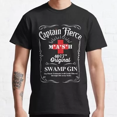 C A P T A I N Pierce Mash 4077 Original Swamp Gin Classic T-Shirt • $6.99