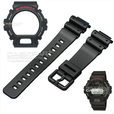 Genuine Casio Watch Band & Bezel Set G-Shock DW-6900 DW-6600 Black Strap & Shell • $26.95