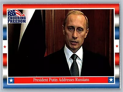 2001 Topps Enduring Freedom #17 Vladimir Putin (RC) - Pack Fresh NM-MT • $12.50