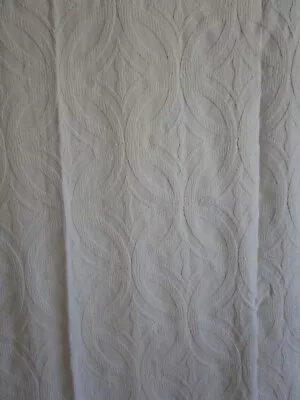 VINTAGE Matelasse BEDSPREAD TWIN/FULL WHITE PENNEYS HOME COLLECTION 80 X 110 • $65