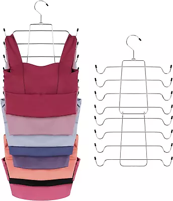 ZEDODIER Tank Top Hanger 2 Pack Space Saving Bra Hangers Non-Slip Hanging Bras • $21.78