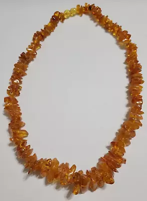 Vintage Egg Yolk Butterscotch Yellow Antique Natural Baltic Amber Necklace 96 • $25