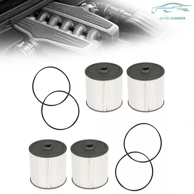 4pcs Fuel Water Seperator Filter 68436631AA For 2019-2020 Dodge Ram 6.7L Cummins • $25.80