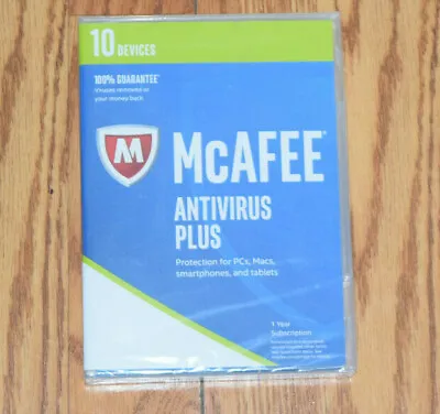 NEW McAFEE Antivirus Plus PCs Macs Smartphones Tablets 1 Year Subscription • $14.99