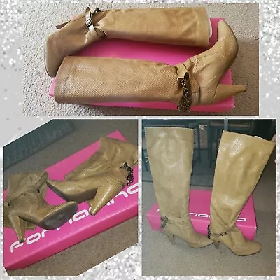 Fornarina High Leather Boots  Camel Calf  Excellent Condition. • $99