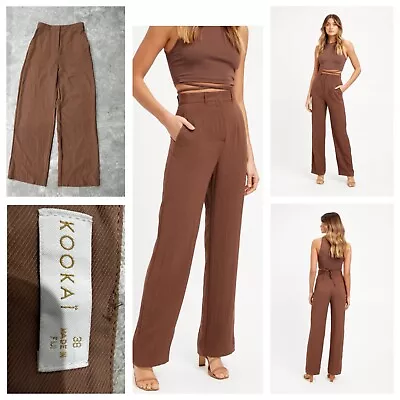 Kookai Chocolate Pants S38/10 Ladies  • $80