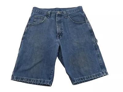 Vintage 90s Carpenter Baggy Skate Jean Denim Shorts Jorts Mens Sz 30 Relaxed Fit • $44.99
