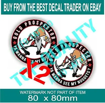 Prospector Sticker X2 Minelab Metal Detector Toolbox Hard Hat Car Truck Decal • $3.54