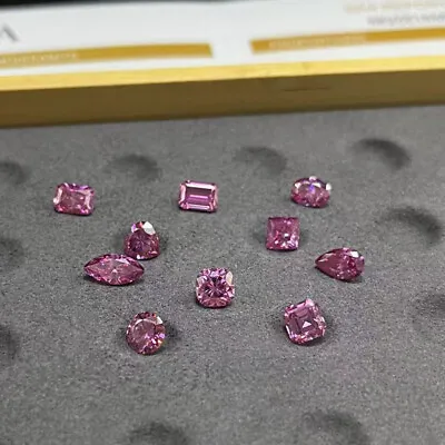 Best Price Pink Color 3EX Cut Moissanite Stone Loose Gemstone With Certificate • $27