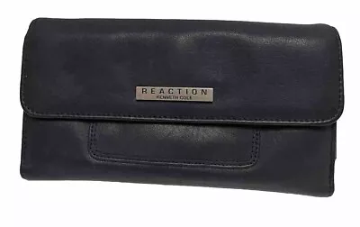 Reaction Kenneth Cole Blue Leather Trifold Wallet. • £7.23