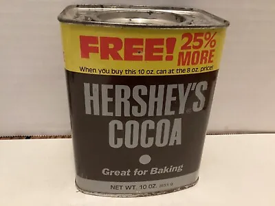 Vintage Hershey's Cocoa 10 Oz Tin • $9.99