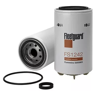 FS1242 Fleetguard Fuel Filter Water Seperator - Cummins 3355903 Pack Of 2 • $36.99