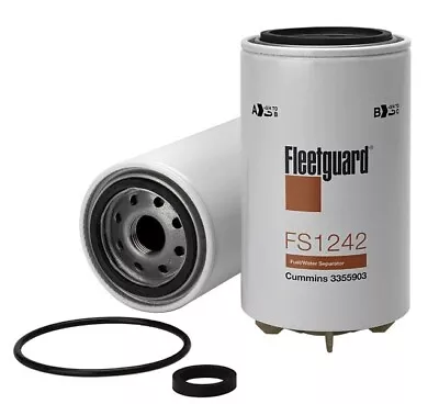 FS1242 Fleetguard Fuel Filter Water Seperator - Cummins 3355903 • $18.99