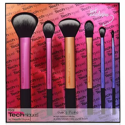 Real Techniques Sam's Picks 6pcs Makeup Brushes Powder Blush Foundation Set • $24.30