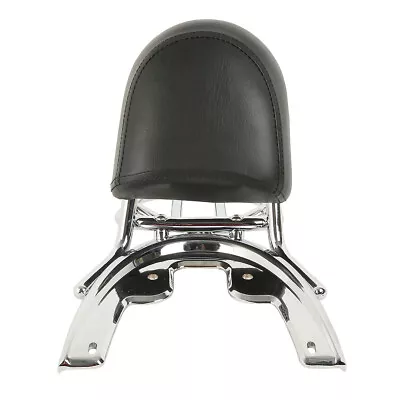 $99.99 • Buy Backrest Sissy Bar Luggage Rack Baseplate Fit For Harley VRSCA VRSCB 02-06 VROD