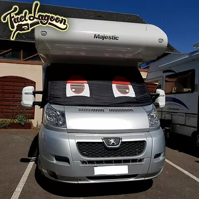 Motorhome Screen Cover Curtain Wrap Fiat Ducato Boxer Relay Besscarr Red Eyes • $112.01